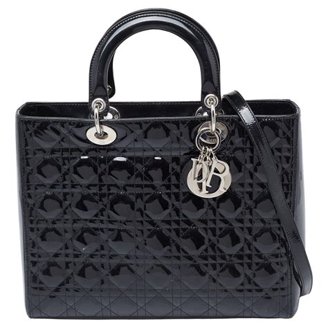 lady dior tote large black.